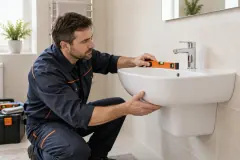Иллюстрация услуги: установка раковины и замена мойки